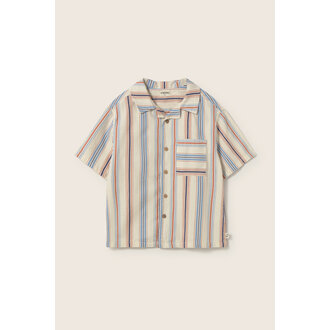 Cozmo Cozmo striped cotton shirt ivory