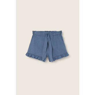 Cozmo Cozmo chambray denim shorts blue