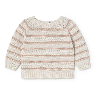 li & me li & me MAVERICK Striped links knit cardigan cream-candy
