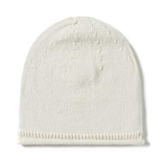 li & me li & me JON Plain knit hat cream