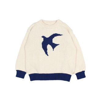 Buho Buho bird jumper ecru