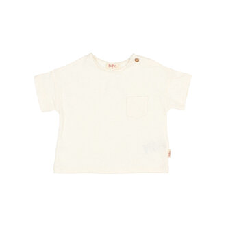 Buho Buho bb pocket linen t-shirt white