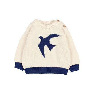 Buho Buho bb bird jumper ecru