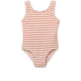 Liewood Liewood Bianco Stripe Swimsuit Coral blush / Creme de la creme