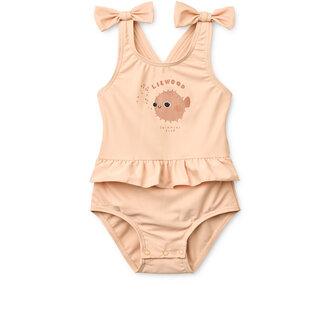 Liewood Liewood Amara Baby Swimsuit w Bow Apple blossom