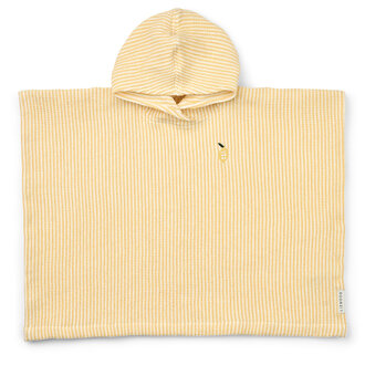 Liewood Liewood Paco Poncho Embroidery Lemon yellow / creme de la creme