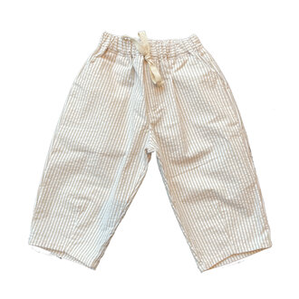 Pequeño Tocón Pequeño Tocón pants striped natural / white