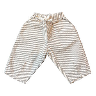 Pequeño Tocón Pequeño Tocón pants striped tan / cocoa
