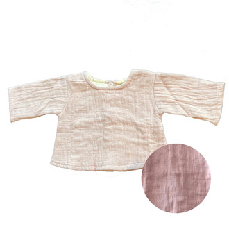 Pequeño Tocón Pequeño Tocón shirt longsleeve muslin melange pink