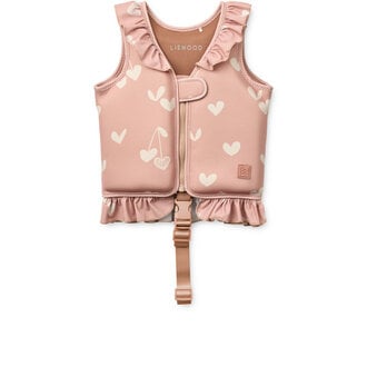 Liewood Liewood Dove Swim Vest Frill  Sweethearts / Pale tuscany