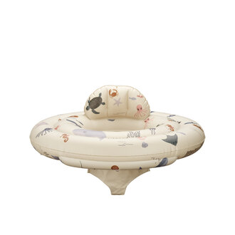 Liewood Liewood Dawn Baby Printed Swim Seat Sea creature / Sandy