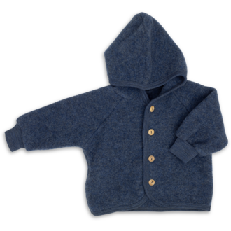 Engel Natur Engel Natur Hooded Jacket blue melange