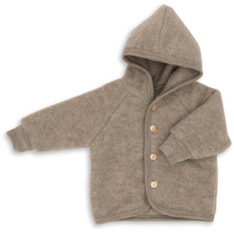 Engel Natur Engel Natur Hooded Jacket walnut melange