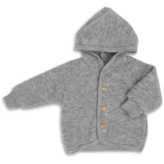 Engel Natur Engel Natur Hooded Jacket light grey melange