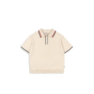Konges Slojd Konges Slojd mio knit polo almond milk