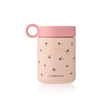 Liewood Liewood Kiani Printed Food Jar Mini Cherry heart / Rosey