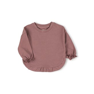 Nixnut Nixnut Ruffled sweater Mauve