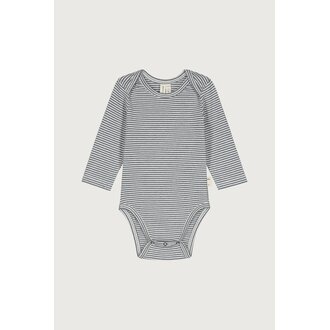 Gray Label Gray Label Baby L/S Onesie Blue Gray - Cream