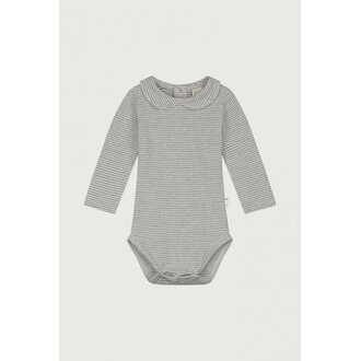 Gray Label Gray Label Baby Collar Onesie Gray Melange - Cream