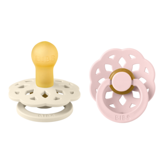 BIBS BIBS ROUND T1 0-6M boheme ivory/blossom