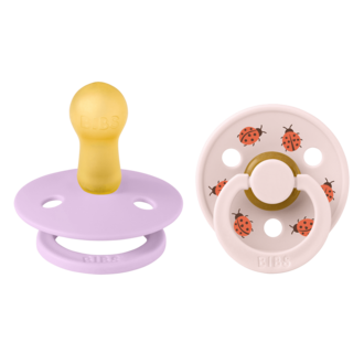 BIBS BIBS ROUND T2 6-18M Garden Lady Violet/Petal