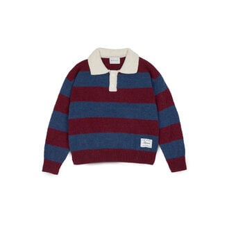 Mipounet Mipounet Andrea polo blue/aubergine