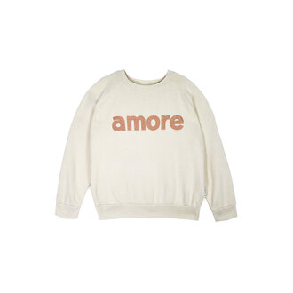 Mipounet Mipounet Amore fleece sweatshirt ecru