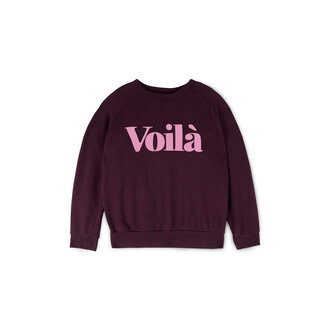 Mipounet Mipounet Voila fleece sweatshirt aubergine