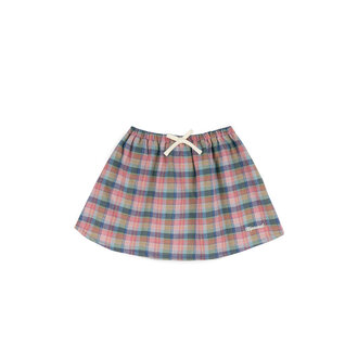 Mipounet Mipounet Lorena tartan mini skirt pink nude