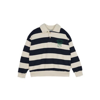 Mipounet Mipounet Piero polo sweatshirt ecru / blue