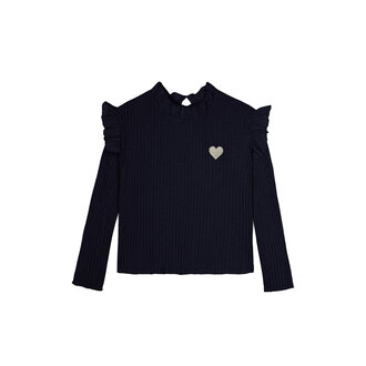 Mipounet Mipounet Charlotte flammé t-shirt blue