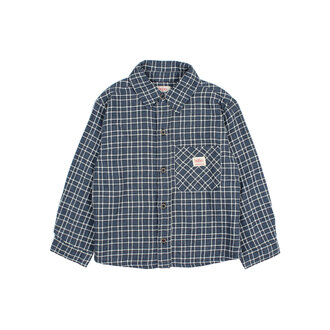 Buho Buho tartan shirt navy