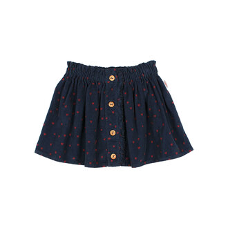 Buho Buho mini cuore skirt navy