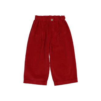 Buho Buho corduroy girly pants cherry