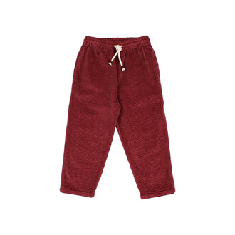 Buho Buho corduroy pants pomegranate