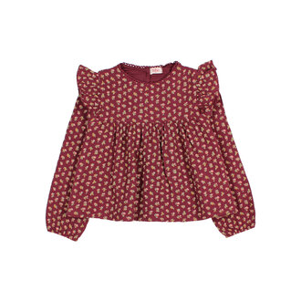 Buho Buho cottage blouse pomegranate