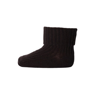 mp Denmark mp Denmark anklesock cotton rib (533) Dark Brown (541)