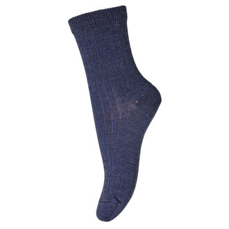 mp Denmark mp Denmark Wool rib socks (718) Dark Denim Melange (498)