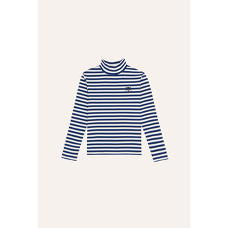 The Campamento The Campamento Blue Stripes Turtle Neck Tshirt