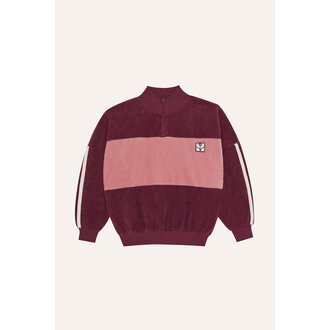 The Campamento The Campamento Burgundy Color Block Sweatshirt