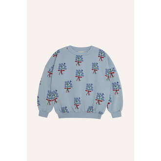 The Campamento The Campamento Bouquets Light Blue Sweatshirt