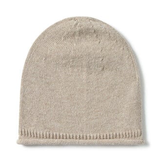 li & me li & me JON plain knit hat toasted