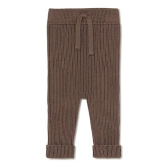 li & me li & me JACOB rib knit trousers coffee