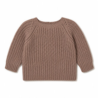 li & me li & me TILLY pearl knit jack coffee