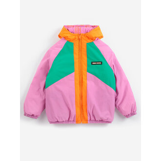 Bobo Choses Bobo Choses Almost Moiré all over reversible anorak pink