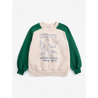 Bobo Choses Bobo Choses Mr. Footish raglan sweatshirt