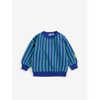 Bobo Choses Bobo Choses Booo Bo Choses Tag stripes sweatshirt