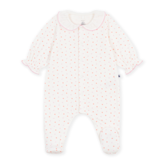 Petit Bateau Petit Bateau A0GDP babypyjama kraag hartjesprint mix