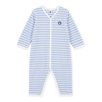 Petit Bateau Petit Bateau A0GKE babypyjama strepen blauw