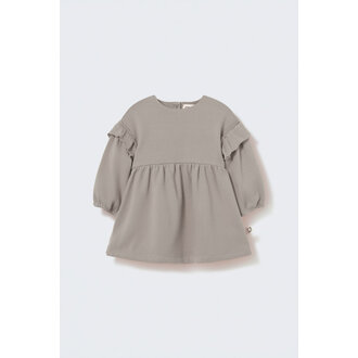 Cozmo Cozmo brushed soft knit baby dress grey